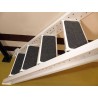 Self-adhesive mats for folding stairs