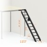 Folding Stairs to wall 45º