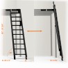Folding Stairs to wall 45º S
