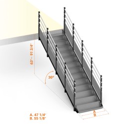 Public Access Stairs 30º