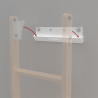 Hanger for relocatable ladder