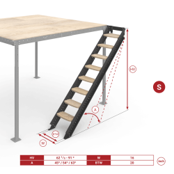 Lateral stairs