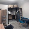 White loft bed TS8 with Ladder