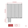 White mezzanine TS8 with boat ladder and rope railing