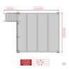 White mezzanine TS8 with boat ladder and rope railing