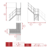 Standard stairs with landing