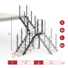 Standard stairs with landing