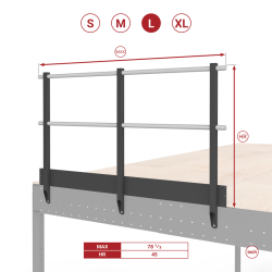 Railing with safety...