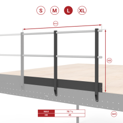 Railing with safety...