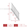 Stairs with rope railing