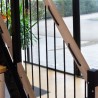 Stairs with rope railing