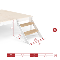 Truckle Bed Straight Stairs