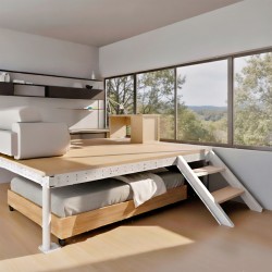 Truckle Bed Straight Stairs