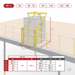 Safety pallet gate
