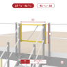 Safety gate for stairs