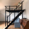 Railing flank for lateral stairs
