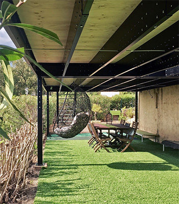 pergola with mezzanine